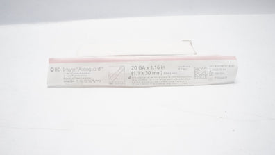 BD 381434 Insyte Autoguard Shielded IV Cath. 20Ga x 1.16inch, 60ml/min (x)